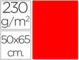 Sadipal Cartulina fluorescente roja 50x65 cm 230 g