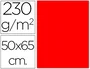 Sadipal Cartulina fluorescente roja 50x65 cm 230 g