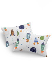 L'essentiel linge de maison Juego de Fundas de Almohada Azul Oscuro 50x70 cm, Suaves y Duraderas (65% Algodón/35% Poliéster), Cierre Tipo Sobre, Juego de 2 Unidades