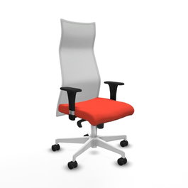 PIQUERAS Y CRESPO Sillón Albacete Naranja oscuro y Blanco