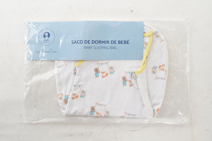 DKD Home Decor Saco Dormir Bebé Amarillo Verde 24 x 24 x 6 cm (4 Unidades)