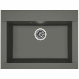 Stradour Hexo Fregadero de cocina empotrado 1 contenedor Gris hormigón