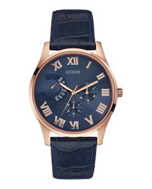 Guess W0608G2 con caja dorada y correa azul