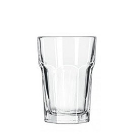 Libbey Vaso Gibraltar Alto, Vidrio, 35.5 cl, 149 mm de Alto, Diámetro 79 mm, Borde Grueso (Set de 12)