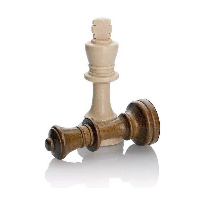 Cayro Fig. Ajedrez Madera Grande Con Tapa Transp. Cayro Fig. Ajedrez Madera Grande Con Tapa Transp.