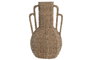 DKD Home Decor Jarrón Seagrass y Metal Natural 27x27x46 cm