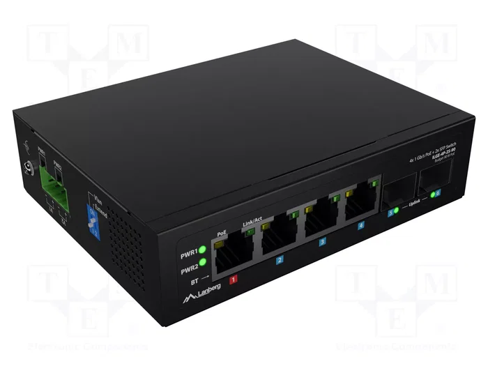 Lanberg ILGE-4P-2S-90 Switch Fast Ethernet PoE 1U Negro Lanberg ILGE-4P-2S-90 Switch Fast Ethernet PoE 1U Negro