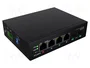 Lanberg ILGE-4P-2S-90 Switch Fast Ethernet PoE 1U Negro