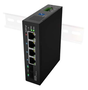 Lanberg ILGE-4P-2S-90 Switch No administrado Fast Ethernet PoE 1U Negro
