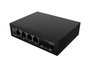 LANBERG Switch Industrial PoE 1xBT 3xAT 2xSFP DIN Gigabit Ethernet