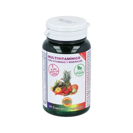 Robis Multivitamínico Mineral con Complejo B, Vitaminas C, E, A, D3, Magnesio, Calcio, Hierro, Zinc, Selenio - 30 Cápsulas