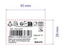 Inde - Caja Multiusos Transparente Dem, Dimensiones: 34.4 x 14.2 x 7.9 cm, Capacidad: 1.83 kg, Organización y Almacenamiento (6 Unidades)