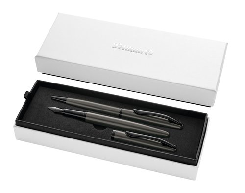 Pelikan Set Bolígrafo Estilográfica Jazz Noble Elegance Tinta Azul Color Piedra Estuche De Regalo Pelikan Set Bolígrafo Estilográfica Jazz Noble Elegance Tinta Azul Color Piedra Estuche De Regalo