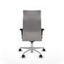 PIQUERAS Y CRESPO Sillón Albacete Blanco con Mecanismo Sincro y Base de Aluminio