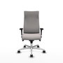 PIQUERAS Y CRESPO Sillón Albacete Blanco con Mecanismo Sincro y Base de Aluminio