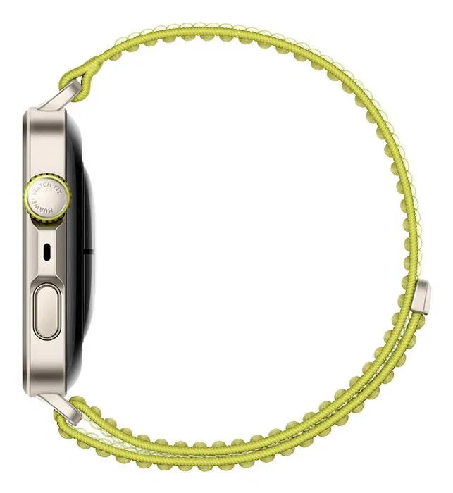 Huawei WATCH Fit 4 Pro, Pantalla AMOLED 1.82 pulg, Plata con Correa Verde