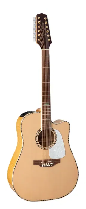 Takamine Guitarra Eléctrica Acústica GD74E/A Dreadnought Cutway 12 Cuerdas Natural