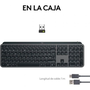 Logitech MX Keys S Teclado Inalámbrico Bluetooth Retroiluminado, Compatible con Windows, macOS, ChromeOS, iPadOS, Android, Linux, Receptor USB Logi Bolt, Carga USB-C, 920-011577
