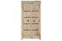 DKD Home Decor - Armario de teca antiguo, colección Unique, 2 puertas, 3 estanterías, 42x188x87 cm, color natural, Item Home