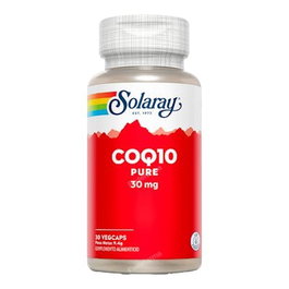 SOLARAY Pure Coq10 30Mg 30 Cápsulas Veganas Importadas de Japón