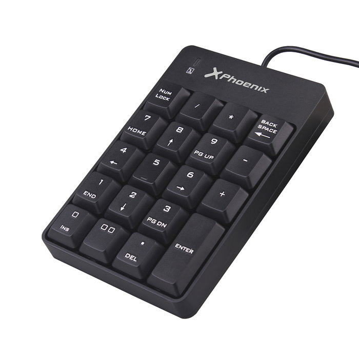 Teclado Numerico Con Cable Usb Negro