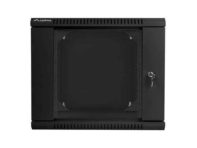 Lanberg Armario rack mural doble sección 9U 600x600 Negro Lanberg Armario rack mural doble sección 9U 600x600 Negro