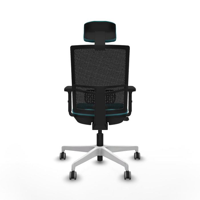 PIQUERAS Y CRESPO Silla de oficina Yunquera Turquesa y Negro