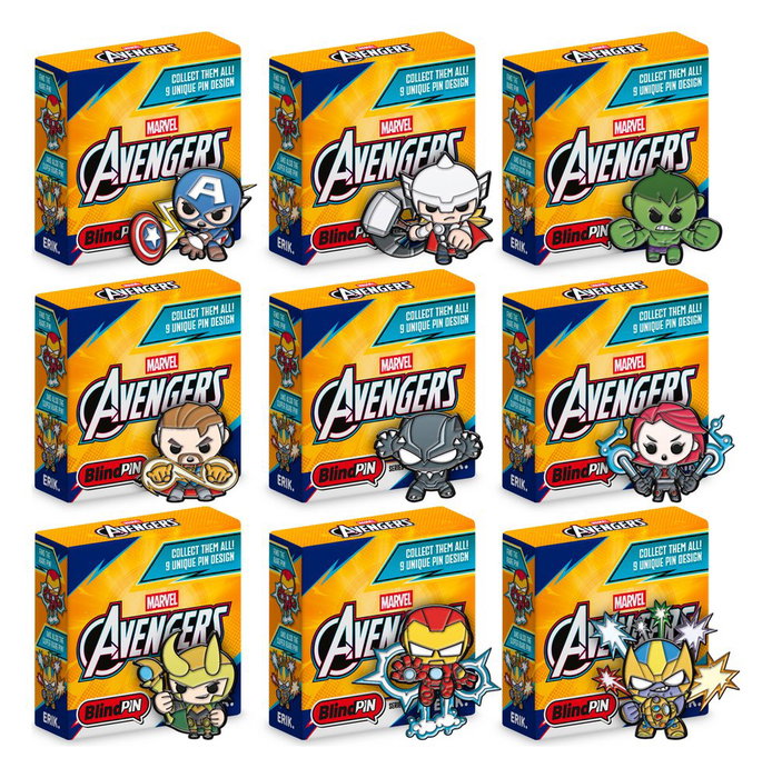 Grupo Erik Marvel The Avengers Chapas Serie 1 Display (24)