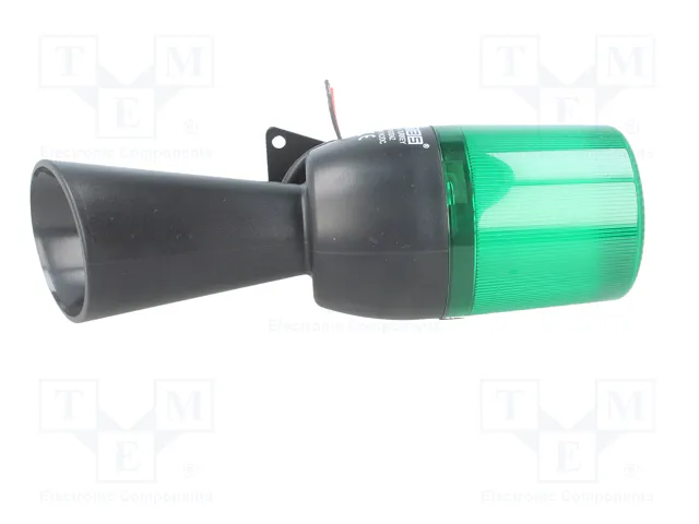 EMAS Señalizador Luminoso y Sonoro LED Verde 12-24V