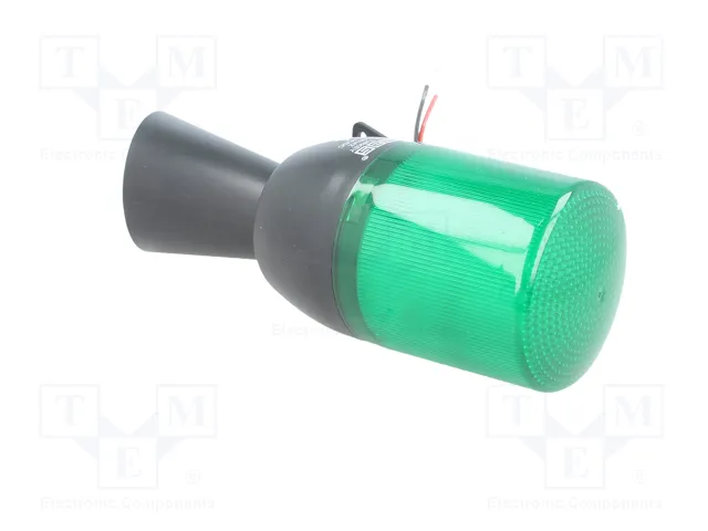 EMAS Señalizador Luminoso y Sonoro LED Verde 12-24V