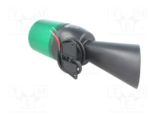 EMAS Señalizador Luminoso y Sonoro LED Verde 12-24V