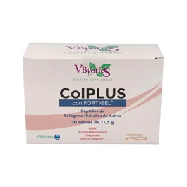 VBYOTICS Colplus Con Fortigel 30 Sobres - Cuidado de Tejido Conectivo y Articulaciones, Fórmula Activa