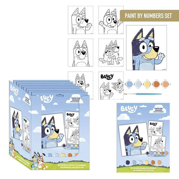 Cerdá Set De Papelería Coloreable Bluey Blue