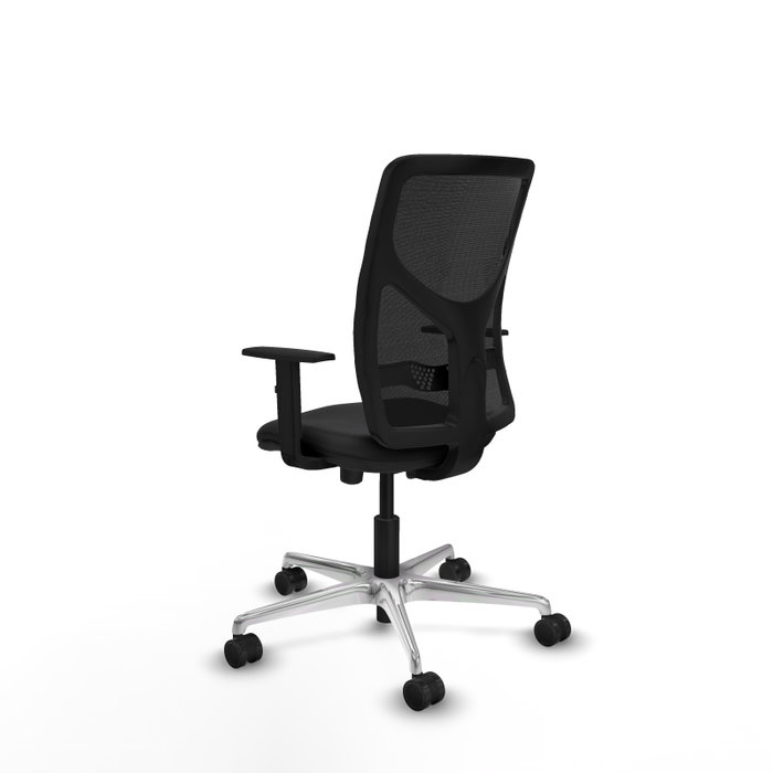 PIQUERAS Y CRESPO Silla de oficina Motilla con mecanismo Sincro/Traslack, Negro
