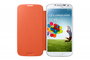 Samsung EF-FI950BOEGWW Funda Tipo Libro para Samsung Galaxy S4 Color Naranja