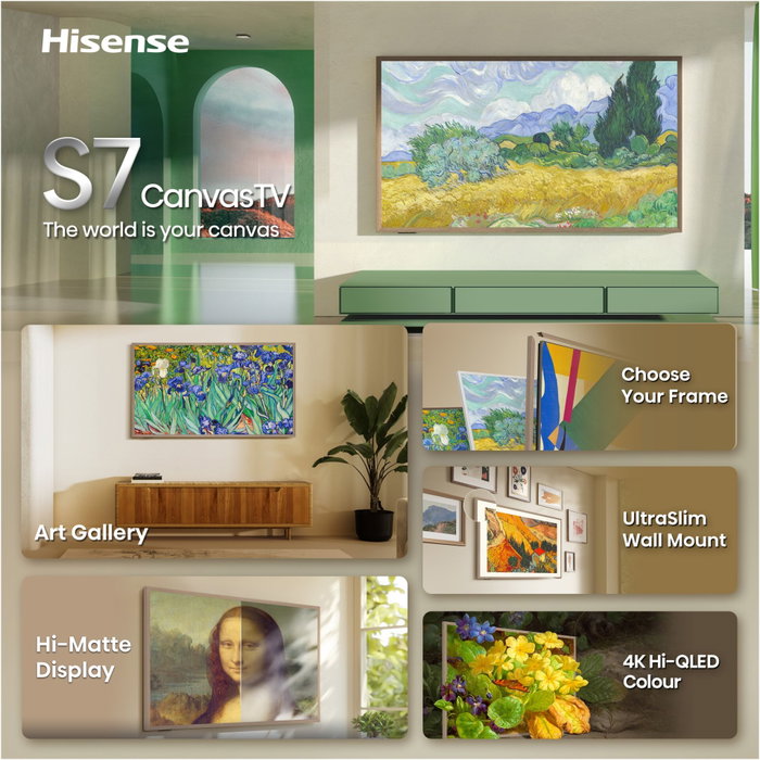 Hisense 65S7DS Canvas TV 65 pulgadas 4K LED LCD Hisense 65S7DS Canvas TV 65 pulgadas 4K LED LCD