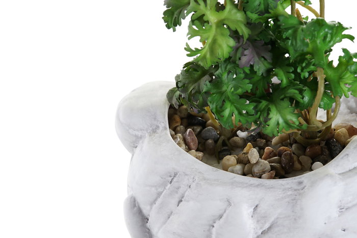 DKD Home Decor Planta Terracota PVC Mujer Blanco y Verde DKD Home Decor Planta Terracota PVC Mujer Blanco y Verde
