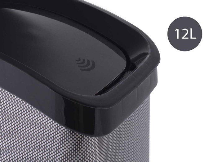 Berilo Papelera Basculante Fibra Carbono 12L 28 x 35 x 22 cm (Set de 6)