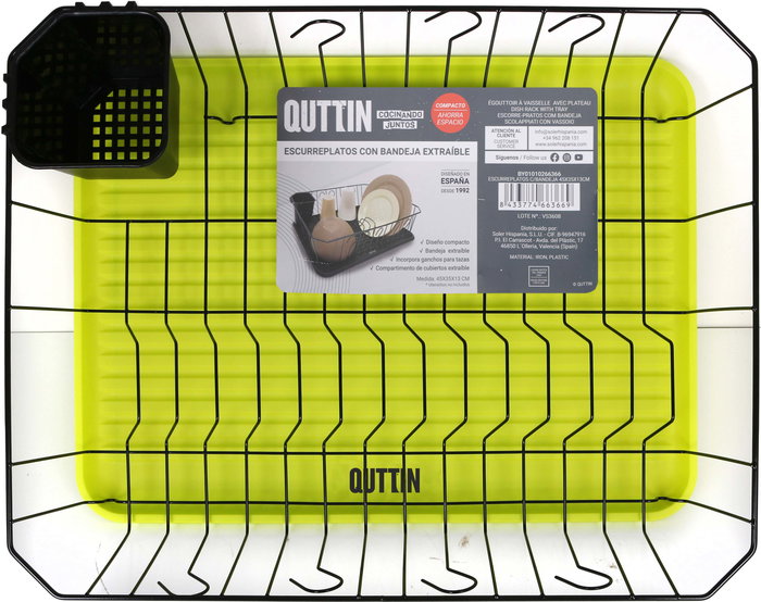 Privilege Escurreplatos con Bandeja 45 cm x 35 cm x 13 cm (6 Unidades)