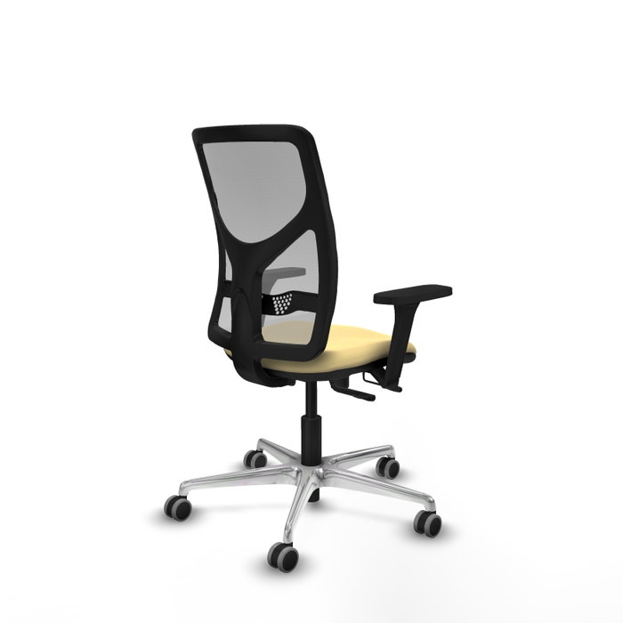 PIQUERAS Y CRESPO Silla de oficina Motilla Crema y Gris PIQUERAS Y CRESPO Silla de oficina Motilla Crema y Gris