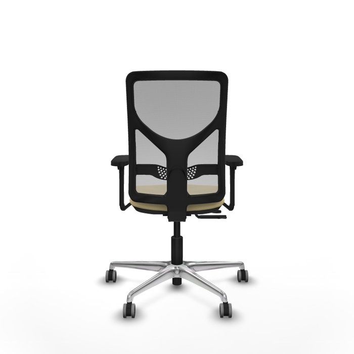 PIQUERAS Y CRESPO Silla de oficina Motilla Crema y Gris PIQUERAS Y CRESPO Silla de oficina Motilla Crema y Gris
