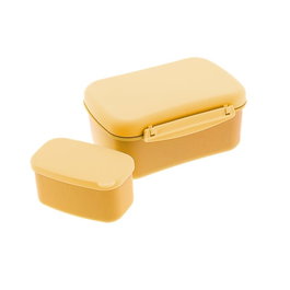 AUREA Tupper hermético con placa refrigerante y cajita mustard