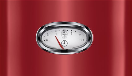 Russell Hobbs 21680-56 Tostador Retro Ribbon Rojo con 2 Rebanadas y Control de Tueste