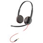 HP Blackwire C3225 Top Auricular con Micrófono Boom Negro con Conector 3,5 mm