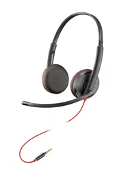 HP Poly Blackwire C3225 Auriculares Alámbrico Negro Oficina Centro de Llamadas