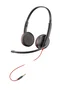 HP Blackwire C3225 Top Auricular con Micrófono Boom Negro con Conector 3,5 mm