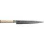 Miyabi 5000MCD Sujihiki 24cm de acero MC63 con mango de madera de abedul de color marrón/plata de 37,4 cm de longitud total de producto