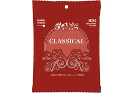 MARTIN Juego Cuerdas Guitarra Clásica Nylon Clear & Silver (Ball End) Tensión Normal 28-43