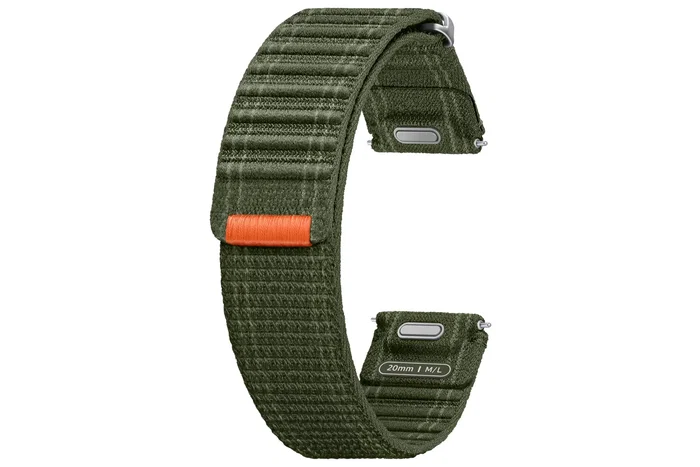 Samsung Correa Fabric Band para Galaxy Watch7/Watch6/Watch5 Pro/Watch4, Color Verde, Tamaño M/L, Tela Reciclada, Accesorio Smartwatch Samsung Correa Fabric Band para Galaxy Watch7/Watch6/Watch5 Pro/Watch4, Color Verde, Tamaño M/L, Tela Reciclada, Accesorio Smartwatch