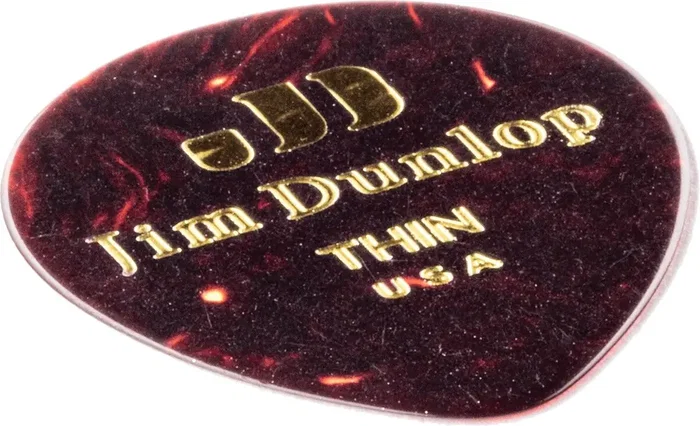 Dunlop Pack 72 Púas Genuine Celluloid Teardrop Shell - Thin